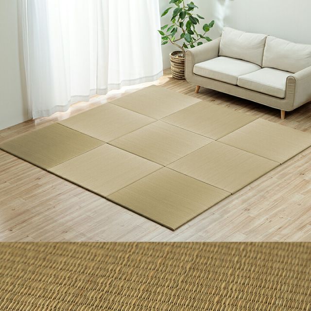置き畳 国産 い草 簡単 和室 ベビー キッズ プレイマット フロアマット 約70×70cm 単品