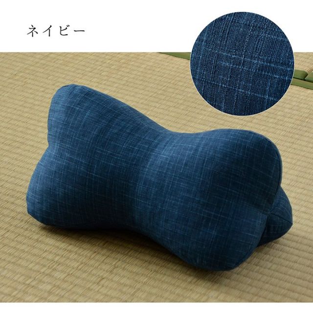 寝具 枕 くつろぐ もっちり 機能性 お昼寝 低反発チップ パイプ 日本製 ほね枕 足枕 約35×17cm