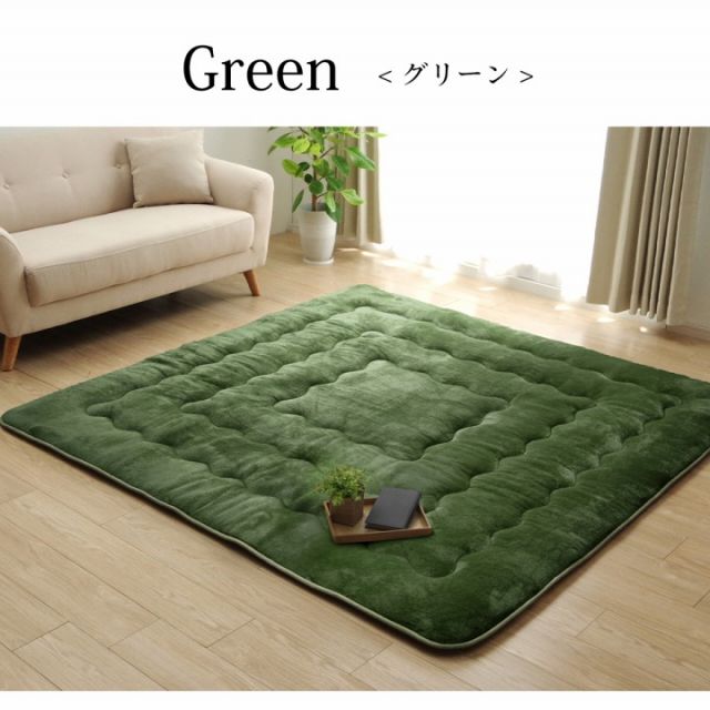 ラグ 撥水 厚手 こたつ敷き布団 長方形 あったか仕様6層タイプ ベージュ 約90×190cm