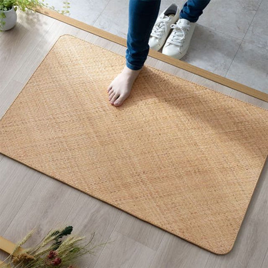 籐 敷 マット 玄関 キッチン 自然素材 アジアン ラタン ひんやり 冷感 リゾート お手入れ簡単 丈夫 耐久性 汚れにくい ハンドメイド インドネシア産 あじろ織り 約80×150cm