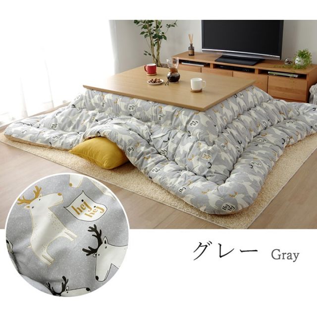 こたつ布団 長方形大 国産 花柄 掛け単品 約205×385cm