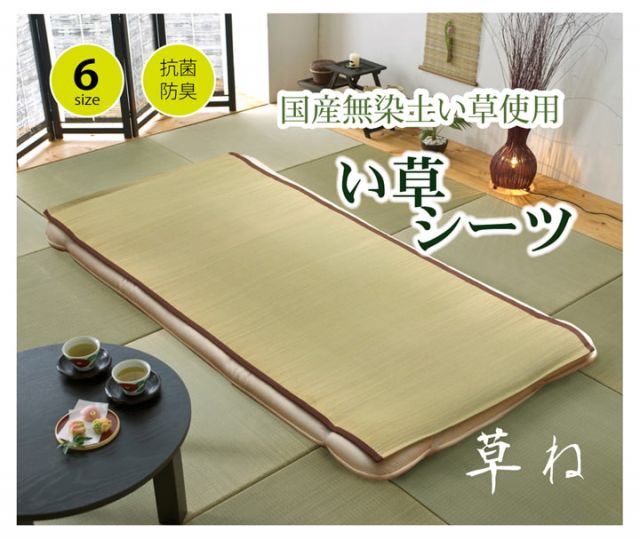 スーパSALE10倍＆4時間限定10％OFF 純国産 い草の敷きパット 『草ね 汗取りP』 約70×120cm