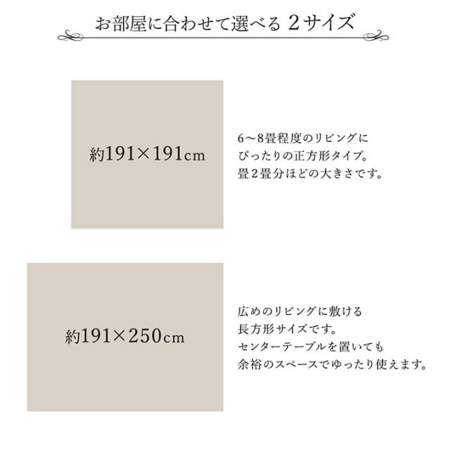 ラグ い草 モダン 純国産 国産 日本製 ウレタン 抗菌防臭 自然素材 ナチュラル 約191×191cm