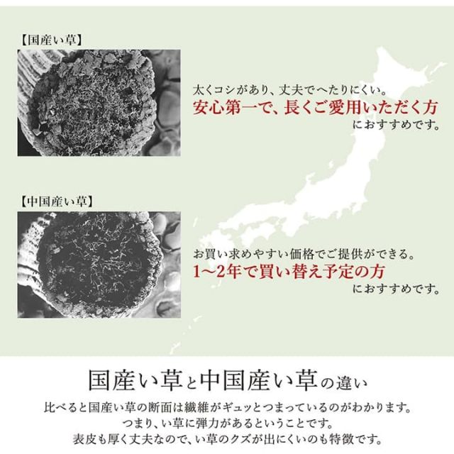 ラグ い草 モダン 純国産 国産 日本製 ウレタン 抗菌防臭 自然素材 ナチュラル 約191×191cm