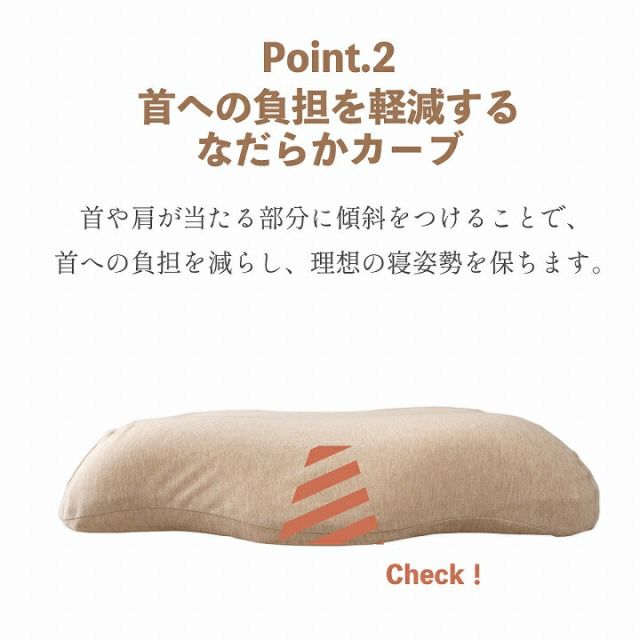 やすらぐ 首 カバー付き 整骨院長監修 低反発枕 肩こり ストレートネック 頸椎サポート 首サポート 約31×51cm