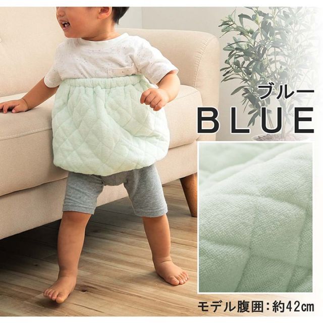 寝具 腹巻 寝冷え対策 お昼寝 キッズ ジュニア 綿100％ ゴム付き ズレない 着脱簡単 洗える 洗濯機丸洗い 優しいタオル地 S 30×40cm