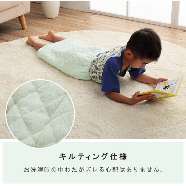 寝具 腹巻 寝冷え対策 お昼寝 キッズ ジュニア 綿100％ ゴム付き ズレない 着脱簡単 洗える 洗濯機丸洗い 優しいタオル地 L 50×40cm