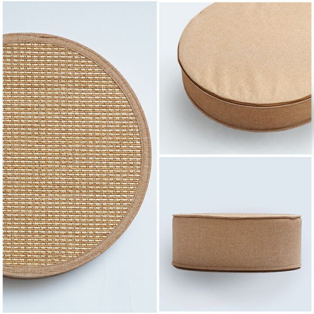 スツール 竹 バンブー ホワイトインテリア 消臭 約38丸×8cm