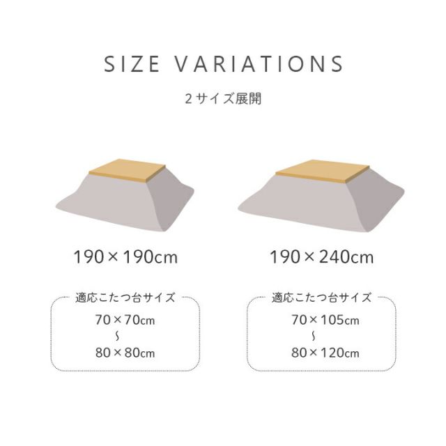 スーパSALE10倍＆4時間限定10％OFF こたつ布団 単品 北欧テイスト ジャパンディテイスト 和小紋 正方形 約190×190cm