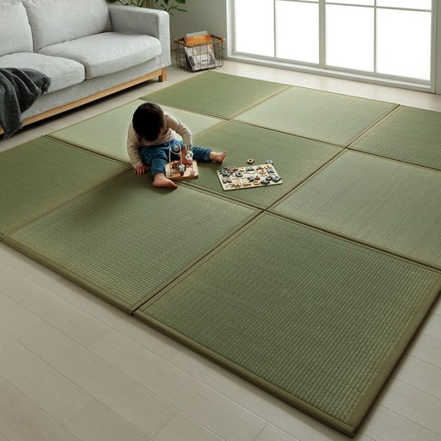 置き畳 い草 日本製 消臭 抗菌防臭 ダニ増殖抑制 無地 約82×82×1.8cm 6P 6枚組
