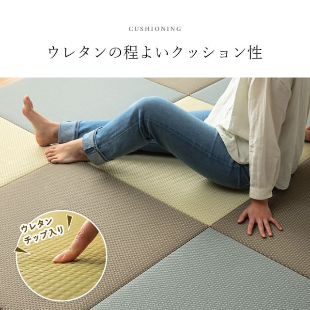 置き畳 ユニット畳 日本製 丈夫 除菌スプレー対応 PP ポリプロピレン 約70×70cm 単品