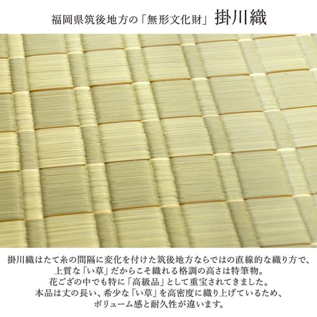 純国産 掛川織 花ござ い草 敷物 カーペット 江戸間10畳 (約435×352cm)