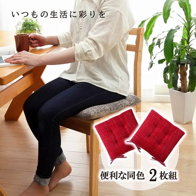クッション シート 無地 シンプル 約40×40cm 2枚組