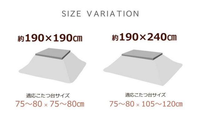 スーパSALE10倍＆4時間限定10％OFF こたつ布団 正方形   約190×190cm