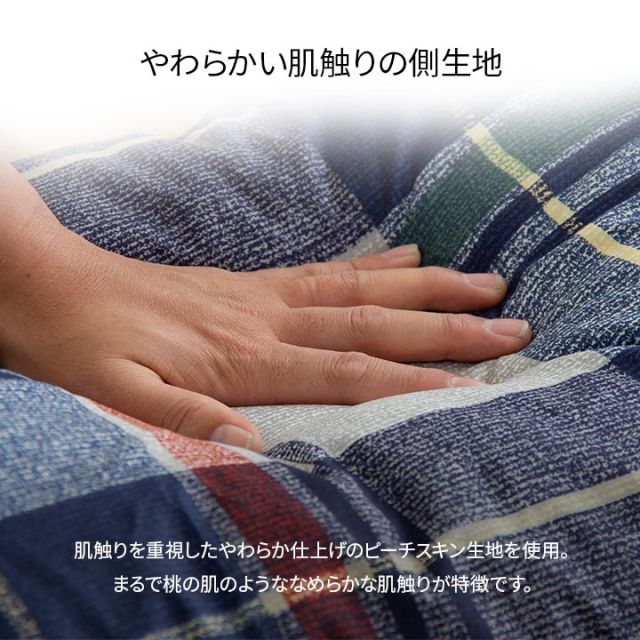 寝具 洗える 抗菌防臭 防ダニ 消臭 掛け布団 東洋紡フィルハーモニー アレル物質を吸着分解 カバー付き 日本製 シングルロング ソフィア約150×210cm