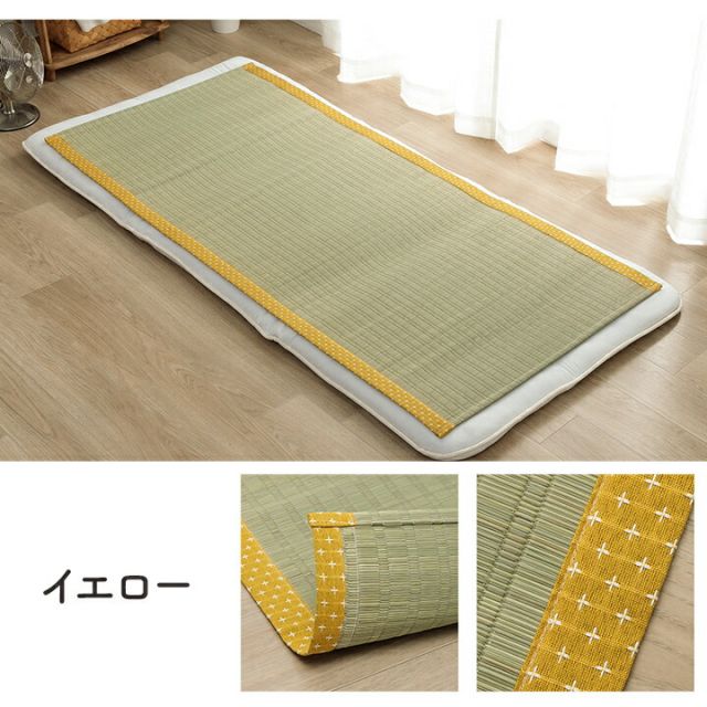 寝具 シーツ い草 吸湿 調湿効果 抗菌防臭 グリーン 88×180cm