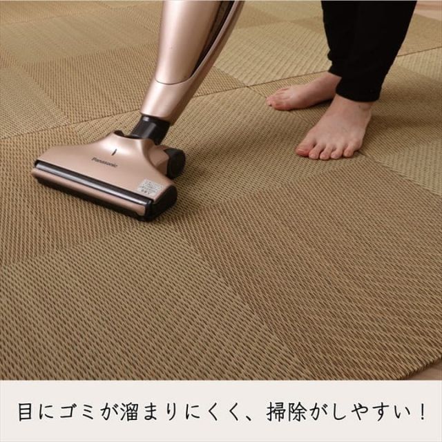 置き畳 ユニット畳 システム畳 国産 日本製 ナチュラルスタイル い草 消臭 抗菌防臭 市松 約82×82×2.3cm 単品