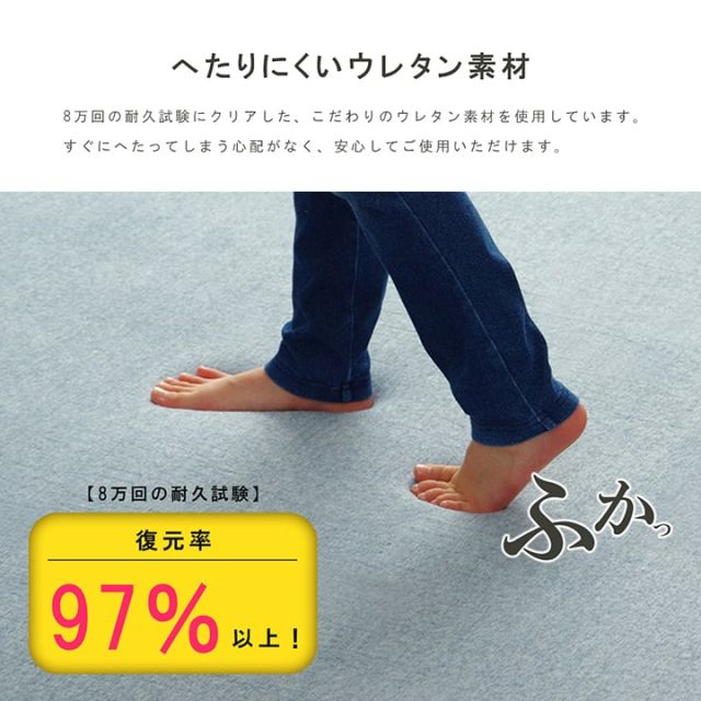 ラグ 長方形 滑りにくい 防音 ボリューム 厚い へたりにくい パイル地 無地 約185×240cm 約3畳 オールシーズン ホットカーペット対応 床暖房対応