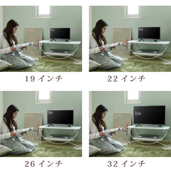 スーパSALE10倍＆4時間限定10％OFF ヨーロッパ風 ロートアイアン 家具 テレビ台 テレビボード コンパクト 40型 対応 幅90 奥行 42 テレビラック アイアン 脚 アンティーク風 MI 収納家具 テレビ台・ローボード