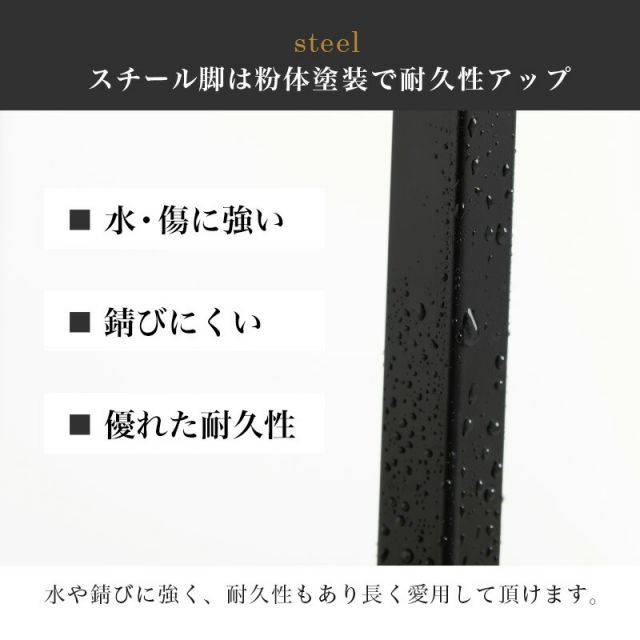 スーパSALE10倍＆4時間限定10％OFF コンクリート柄スチール脚オープンテーブル