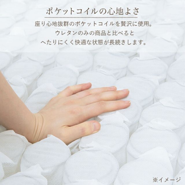スーパSALE10倍＆4時間限定10％OFF ポケットコイルハイバック肘付き回転座椅子