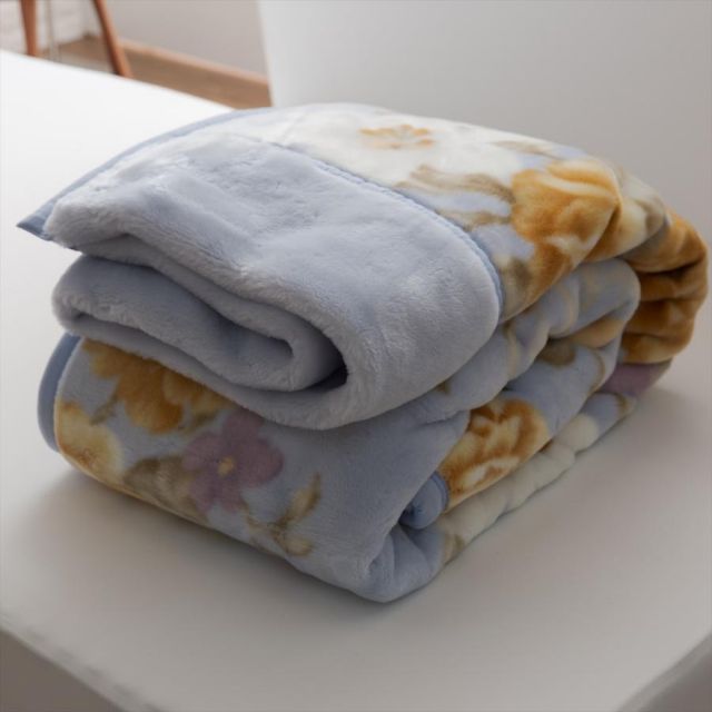 温泉毛布 日本製 マイヤー毛布 えり付き 芯から温まる温泉毛布（温泉毛布加工／温浴毛布 CRP加工）シングルサイズ温泉毛布 毛布 日本製 暖かい MI