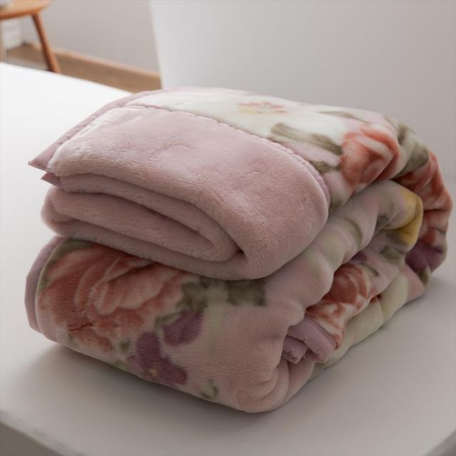 温泉毛布 日本製 マイヤー毛布 えり付き 芯から温まる温泉毛布（温泉毛布加工／温浴毛布 CRP加工）シングルサイズ温泉毛布 毛布 日本製 暖かい MI