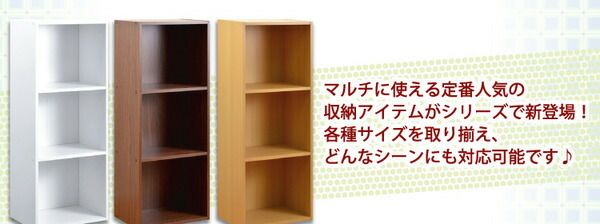 スーパSALE10倍＆4時間限定10％OFF カラーボックス/収納棚 【3段 ホワイト】 ロングタイプ/A4収納可 幅42×奥行き29×高さ105.3cm【代引NG】 収納家具