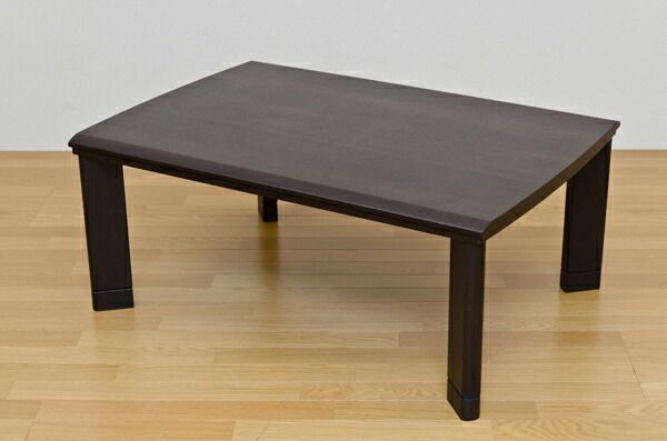 継ぎ足式モダンこたつテーブル 本体 長方形/105cm×75cm ホワイト(白) 木製 本体 高さ調節可 テーパー加工代引NG