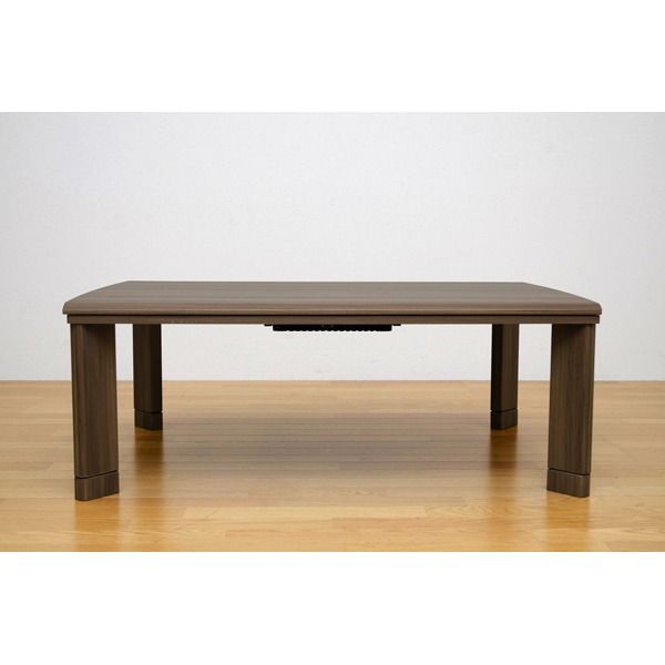 スーパSALE10倍＆4時間限定10％OFF 継ぎ足式モダンこたつテーブル 本体 【長方形/120cm×80cm】 ウォールナット 木製 本体 高さ調節可 テーパー加工【代引NG】 テーブル
