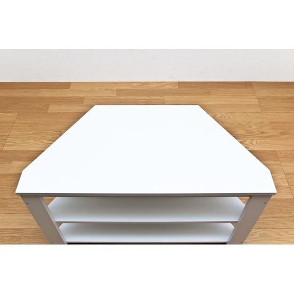 コーナーテレビ台/テレビボード 幅80cm ウォールナット 『Wega』 コード穴付き代引NG 収納家具 テレビ台・ローボード