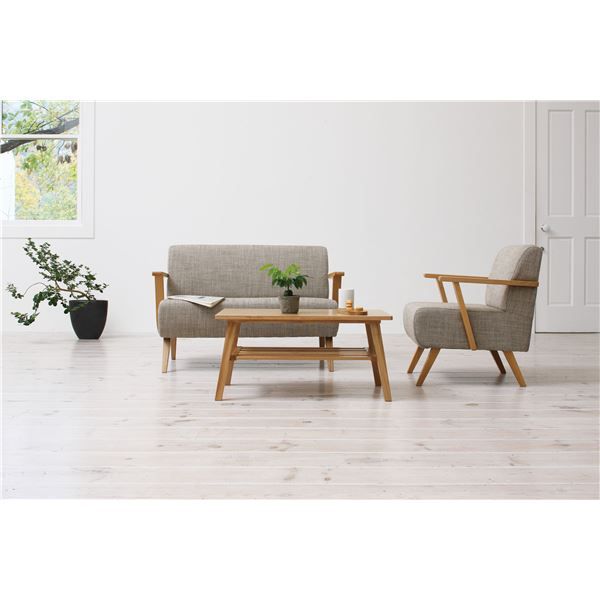 スーパSALE10倍＆4時間限定10％OFF パーソナルチェア ソファー 幅61cm 1人掛け ナチュラル 木製 肘付き モティ リビング ダイニング プレゼント