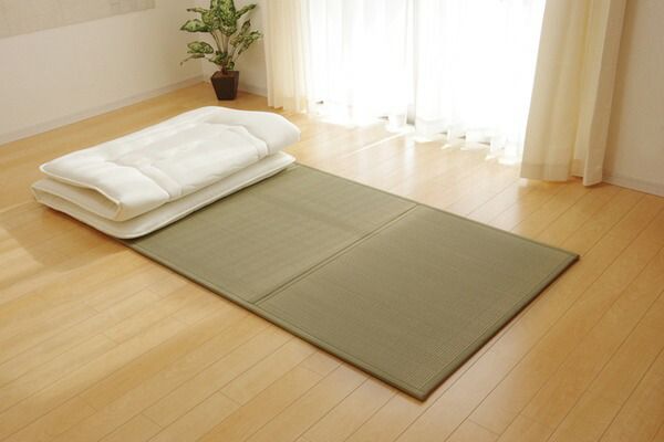 折りたたみ マットレスい草マットレス セミダブル120×210cm代引NG