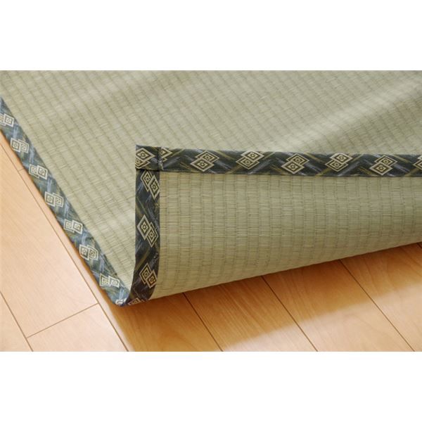 い草 上敷き/ラグマット 糸引織 江戸間8畳 約352×352cm 抗菌 防臭 調湿 日本製 減農薬栽培 熊本県八代産イ草使用代引NG カーペット・マット・畳 マット