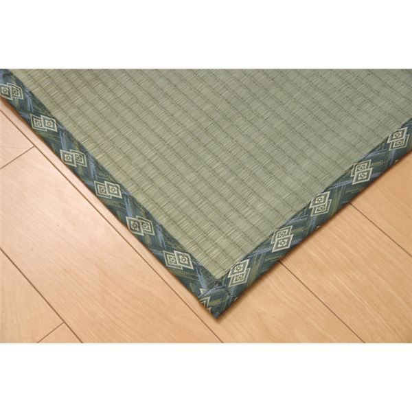 い草 上敷き/ラグマット 糸引織 本間2畳 約191×191cm 抗菌 防臭 調湿 日本製 減農薬栽培 熊本県八代産イ草使用代引NG カーペット・マット・畳 マット