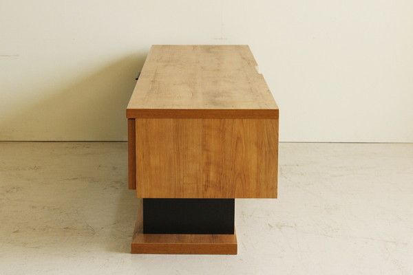 ヴィンテージ風 ローボード/テレビ台 ライトブラウン 幅160cm 日本製 引き出し収納付き 配線コード収納可 〔リビング〕代引NG 収納家具 テレビ台・ローボード