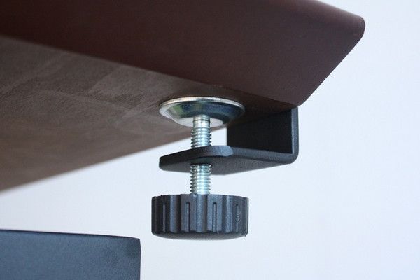 デスク(パソコンデスク/PCデスク/ワークデスク) 木製 幅120cm アジャスター調整機能付き ブラウン代引NG デスク 文机
