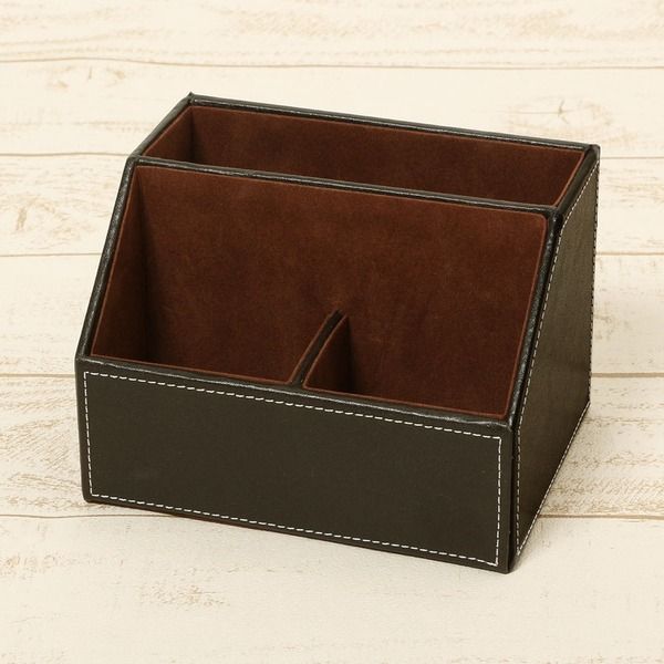 リモコンステーション/リモコンラック ワイド 表面：合成皮革 高級ホテル仕様 ベーシックシリーズ 『BASIC』 日用品雑貨・文房具・手芸 防犯関連グッズ キーボックス