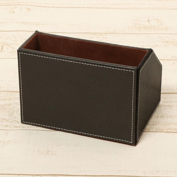 リモコンステーション/リモコンラック ワイド 表面：合成皮革 高級ホテル仕様 ベーシックシリーズ 『BASIC』 日用品雑貨・文房具・手芸 防犯関連グッズ キーボックス
