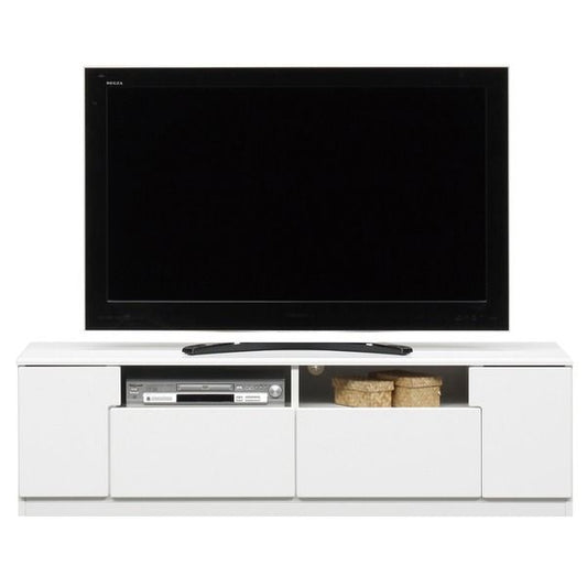 テレビ台 テレビボード 幅150cm ホワイト オープン収納棚付き 日本製 国産 ローボード テレビラック TVボード TV台 リビング収納 収納家具 完成品 開梱設置代引NG 収納家具 テレビ台・ローボード