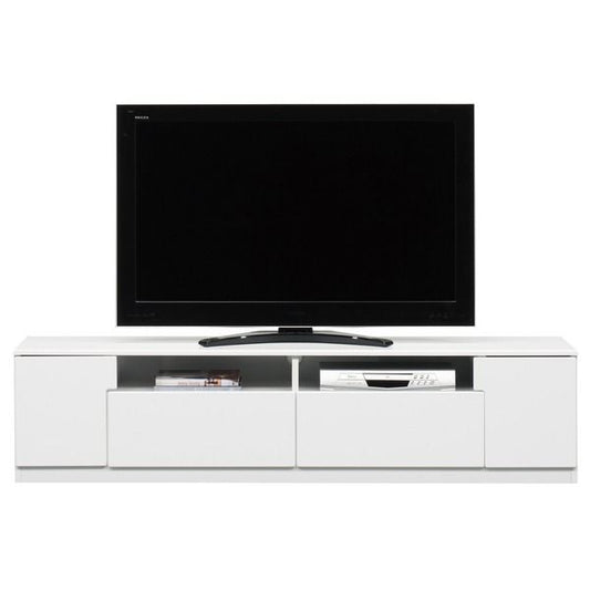 テレビ台 テレビボード 幅180cm ホワイト オープン収納棚付き 日本製 国産 ローボード テレビラック TVボード TV台 リビング収納 収納家具 完成品 開梱設置代引NG 収納家具 テレビ台・ローボード