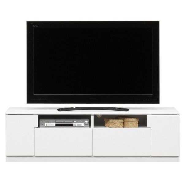 テレビ台 テレビボード 幅150cm ブラック木目 オープン収納棚付き 日本製 国産 ローボード テレビラック TVボード TV台 リビング収納 収納家具 完成品 開梱設置代引NG 収納家具 テレビ台・ローボード