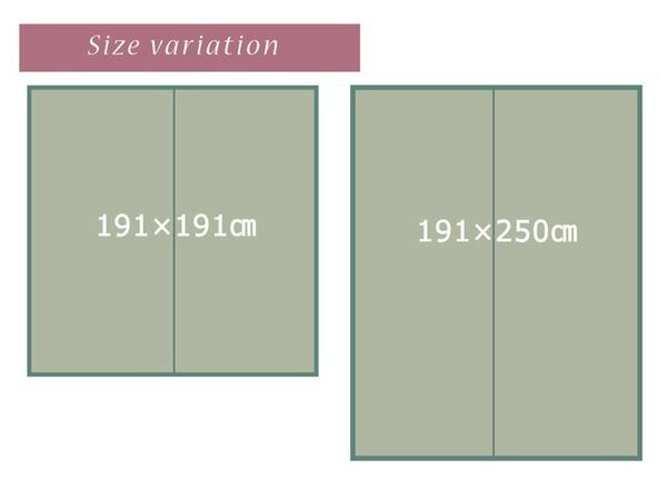 い草 ラグマット/絨毯 花柄 ブルー 約191×250cm 防滑加工 抗菌防臭 調湿機能 〔リビング ダイニング〕代引NG