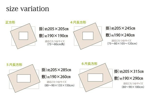 和柄 こたつ布団/敷布団セット うさぎ柄 長方形 グリーン 約205×245cm ピーチスキン 起毛 掛敷セット 〔リビング〕代引NG