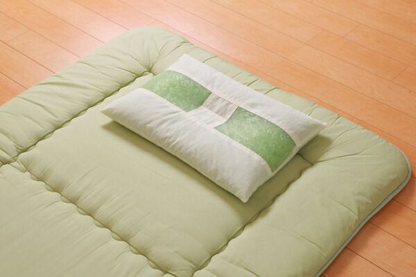 枕/ピロー 約35×50cm ヒバエッセンス練り込みパイプ使用 側地綿100％ 抗菌 防臭 通気性抜群 『ひばパイプ枕』代引NG 寝具 枕・抱き枕 枕