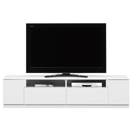 テレビ台 テレビボード 幅180cm ブラック木目 オープン収納棚付き 日本製 国産 ローボード テレビラック TVボード TV台 リビング収納 収納家具 完成品 玄関渡し代引NG 収納家具 テレビ台・ローボード