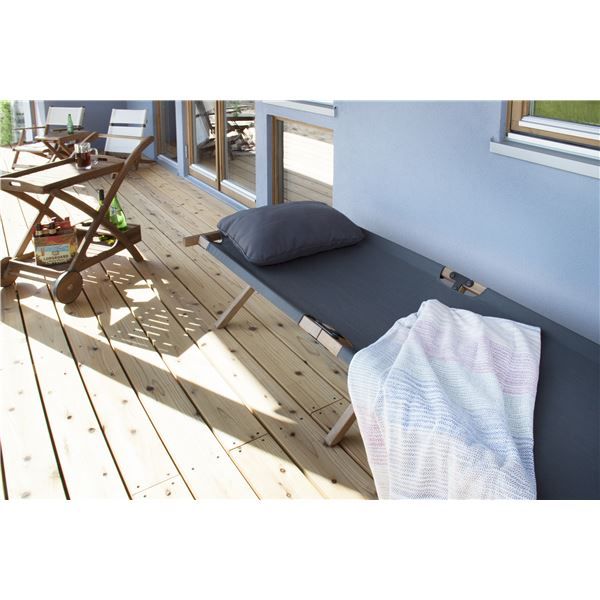 スーパSALE10倍＆4時間限定10％OFF 折りたたみベッド 196×75×42cm 木製 フォールディングベッド アウトドア キャンプ レジャー ウッドデッキ テラス ベランダ