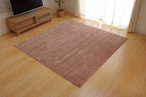 ラグマット/絨毯 3畳 ミックスカラー ブルー 約190×240cm 日本製 抗菌 防臭 防ダニ タフト 床暖房対応 〔リビング〕代引NG