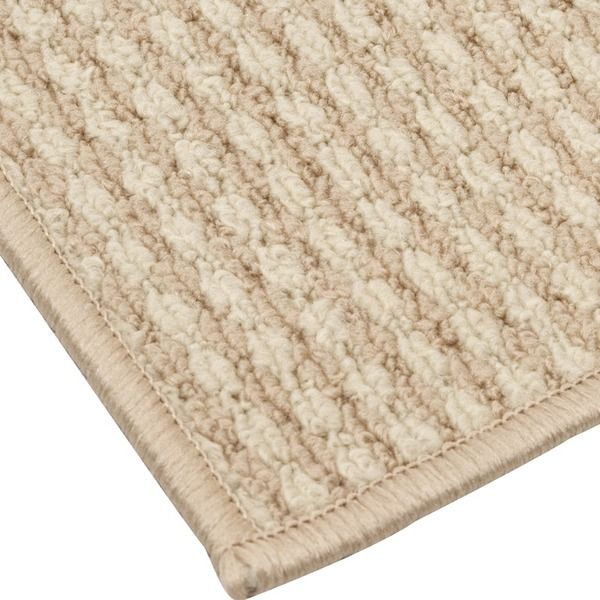 スーパSALE10倍＆4時間限定10％OFF 抗菌 防臭 ループカーペット ラグマット / 本間 4.5畳 286×286cm / アイボリー オールシーズン対応 平織り 『リップル』 九装
