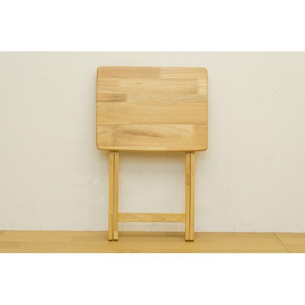 スーパSALE10倍＆4時間限定10％OFF フォールディングテーブル/折りたたみテーブル 【ナチュラル】 幅48cm×奥行37cm 木製 省スペース収納 【完成品】【代引NG】 テーブル